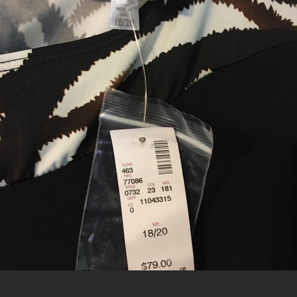 Avenue Jumpsuit Stretch 18/20 Plus Size Black NWT